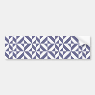 Autocollant De Voiture Patters Midnight Blue Geometric Deco Cube