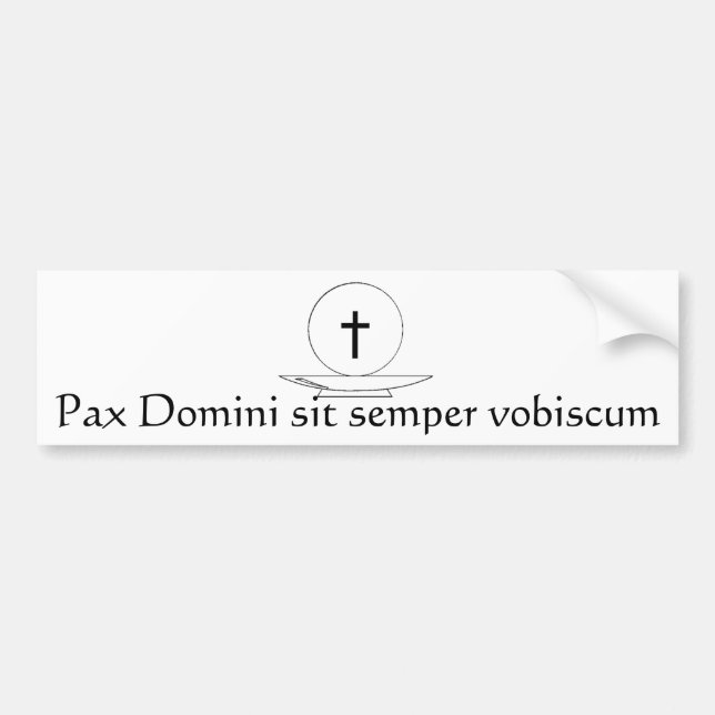 Autocollant De Voiture Pax Domini reposent le vobiscum de semper (Devant)