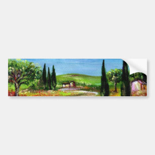 AUTOCOLLANT DE VOITURE PAYSAGE TOSCANE 5