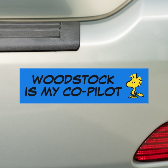 Autocollant De Voiture Peanuts | Snoopy's Friend Woodstock (En voiture)