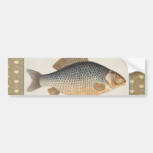 Autocollant De Voiture Pêche à la carpe peinture à l'eau douce