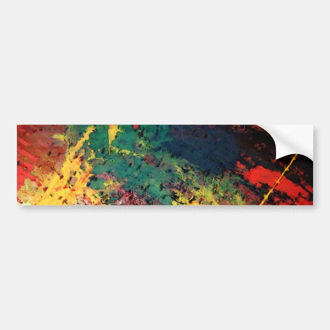 Autocollant De Voiture Peinture Abstraite moderne (Devant)