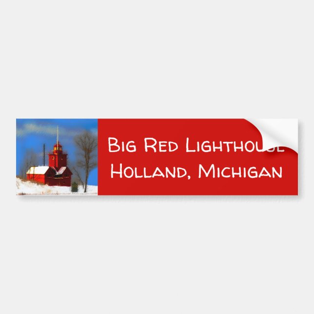 Autocollant De Voiture Peinture de phare rouge - Art original (Devant)