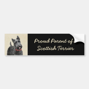 Autocollant De Voiture Peinture écossaise Terrier - Cute Original Chien A