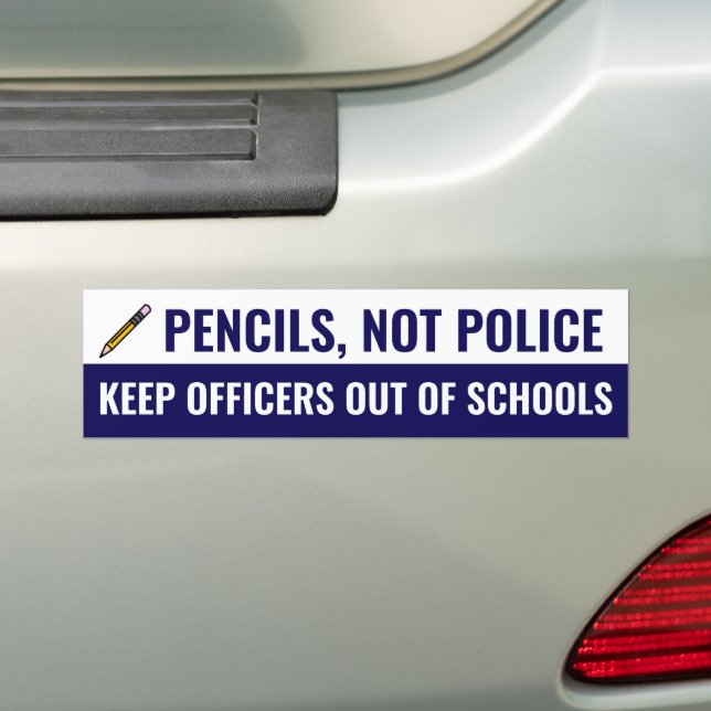 Autocollant De Voiture Pencards pas police Pas d'agents dans les écoles (En voiture)