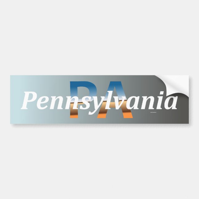 Autocollant De Voiture Pennsylvanie (Devant)