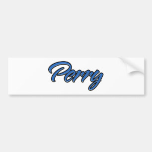 Autocollant De Voiture Perry Nom bleu Autoaufkleber Sticker