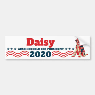 Autocollant De Voiture Personalize Your Dog's Name for President 2020