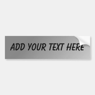 Autocollant De Voiture PERSONNALISABLE - AJOUTER VOTRE TEXTE (Arrière - p