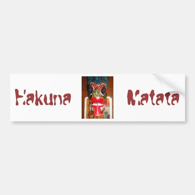 Autocollant De Voiture Personnaliser Hakuna Matata (Devant)