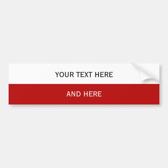 Autocollant De Voiture Personnalisez votre texte, image et couleur arrièr (Devant)