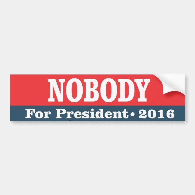 Autocollant De Voiture Personne pour le président (Devant)