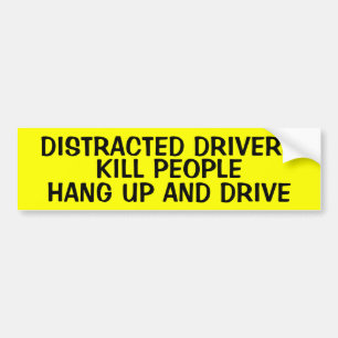 AUTOCOLLANT DE VOITURE PERSONNES DISTRAITES DE MISE À MORT DE CONDUCTEURS