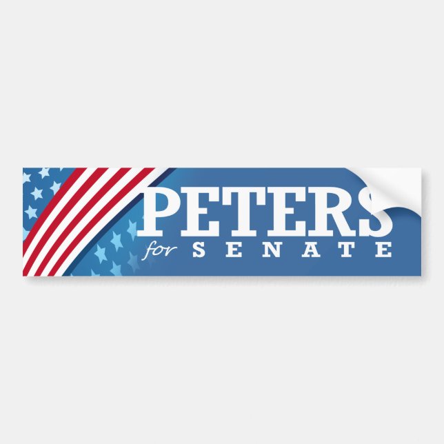 AUTOCOLLANT DE VOITURE PETERS POUR LE SÉNAT 2014 (Devant)