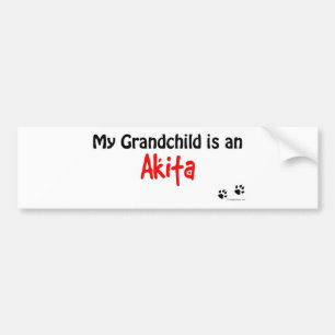 Autocollant De Voiture Petit-enfant d'Akita