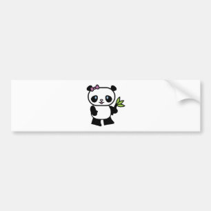 Autocollant De Voiture petit ours de panda mignon