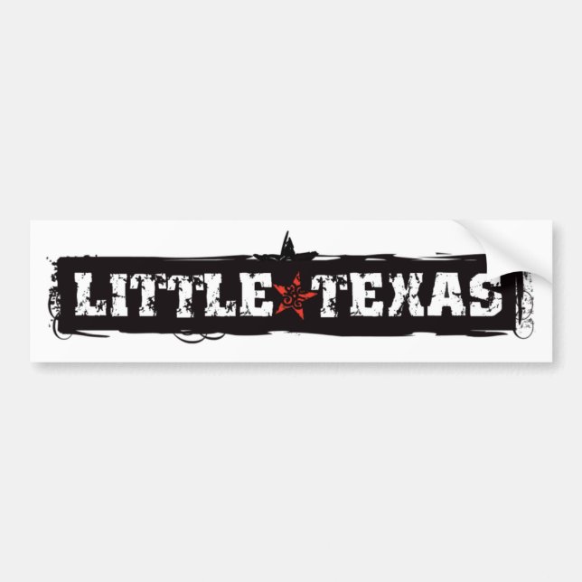 Autocollant De Voiture Peu d'adhésif pour pare-chocs de logo du Texas (Devant)