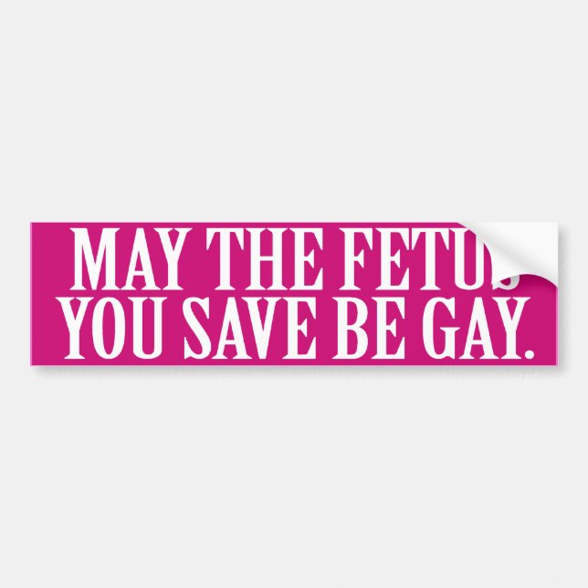 Autocollant De Voiture PEUT LE FETUS QUE VOUS ENREGISTREZ ÊTRE GAY -.png (Devant)