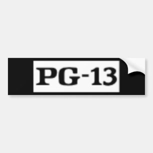 Autocollant De Voiture PG-13 évalué, système de notation
