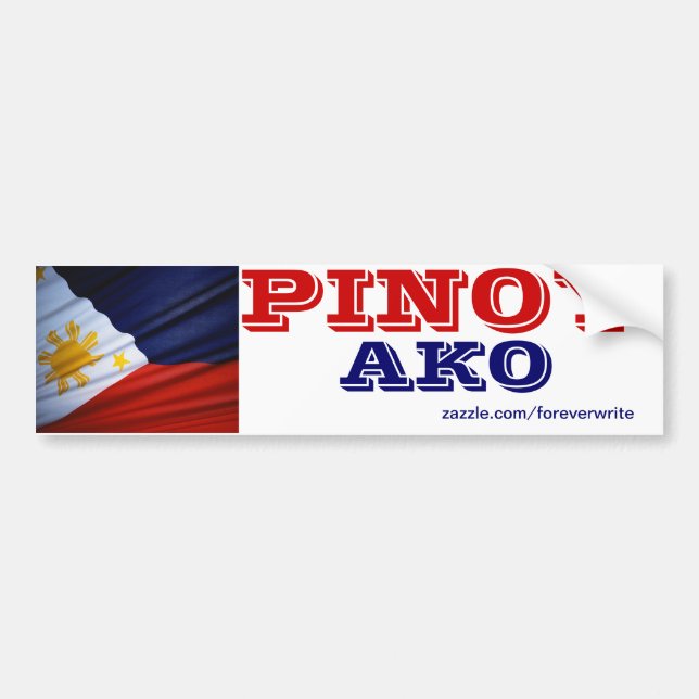 Autocollant De Voiture Philippines Pinoy ako (Devant)
