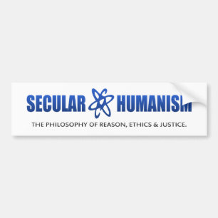 Autocollant De Voiture Philosophie de BMP d'humanisme laïque