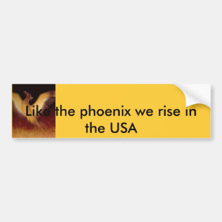 Autocollant De Voiture Phoenix, comme Phoenix nous nous levons aux