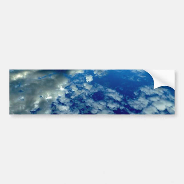AUTOCOLLANT DE VOITURE PHOTOS DE WALLPAPERS BLEUES DE CLOUDS ESPACE (Devant)