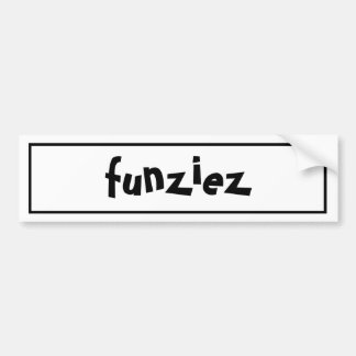 Autocollant De Voiture Phrase "Funziez"
