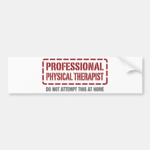 Autocollant De Voiture Physiothérapeute professionnel