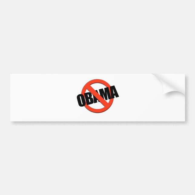 AUTOCOLLANT DE VOITURE PIÈCE EN T D'ANTI-OBAMA (Devant)