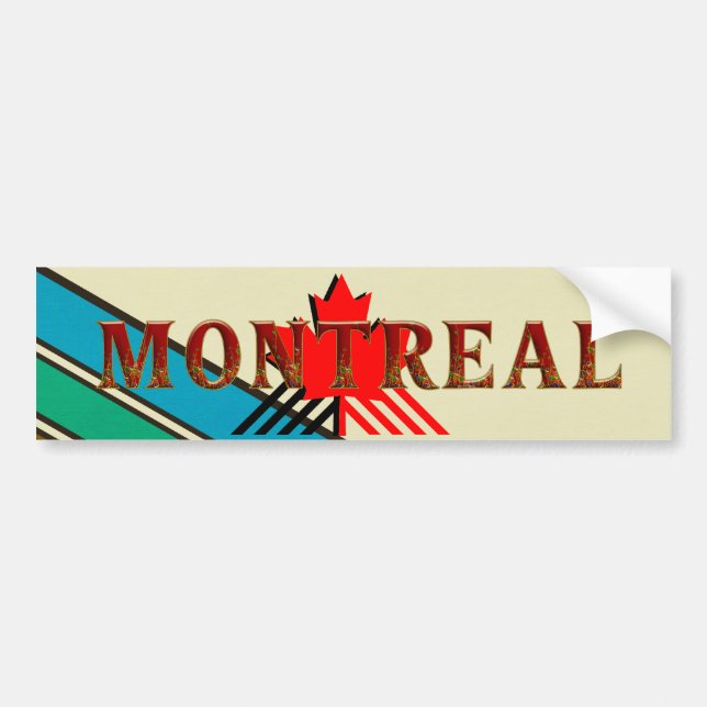 Autocollant De Voiture PIÈCE EN T Montréal (Devant)