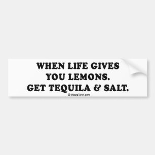 Autocollant De Voiture Pièce en t potable - "tequila et sel "