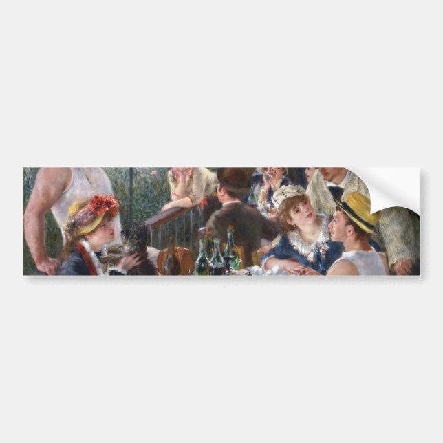 Autocollant De Voiture Pierre-Auguste Renoir - Déjeuner de la fête nautiq (Devant)