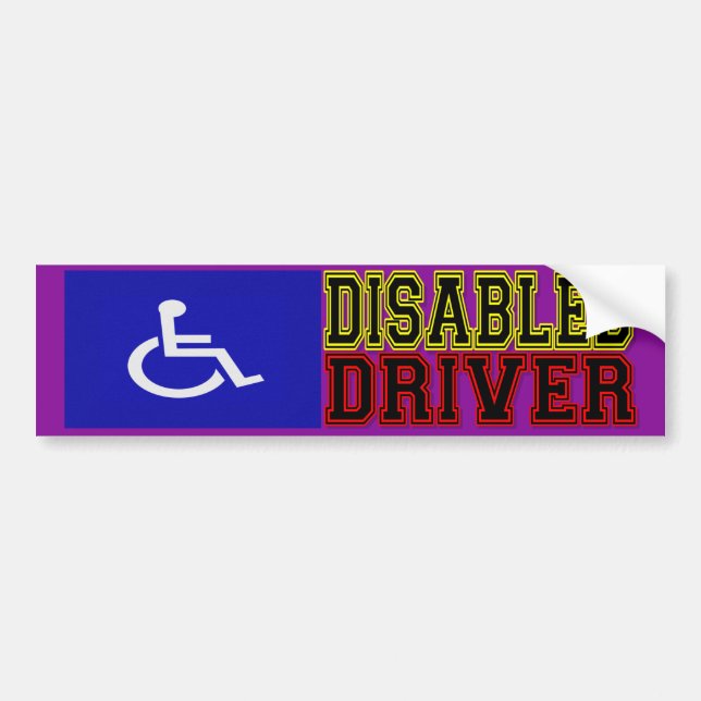 Autocollant De Voiture Pilote désactivé (Devant)