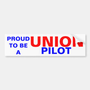 AUTOCOLLANT DE VOITURE PILOTE UNION