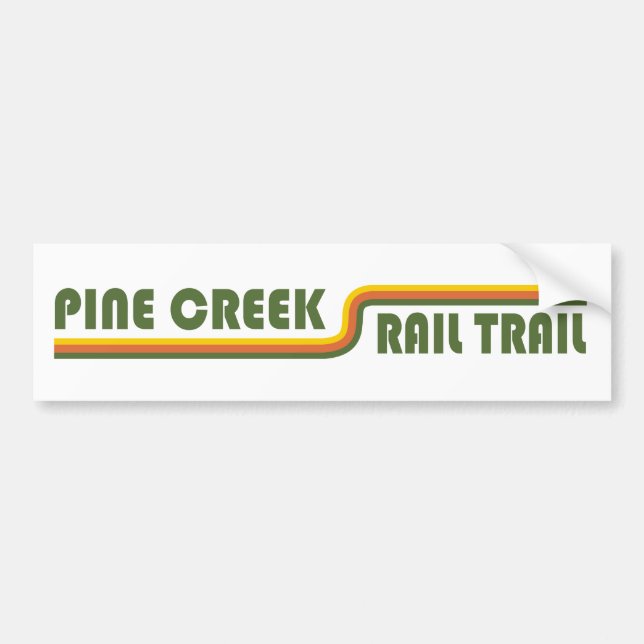 Autocollant De Voiture Pine Creek Rail Trail (Devant)