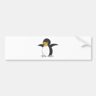 Autocollant De Voiture Pingouin d'empereur heureux