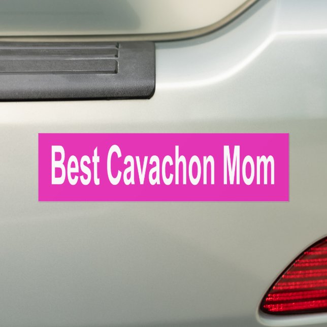Autocollant De Voiture Pink Best Cavachon Maman Bumper Sticker Chien (En voiture)