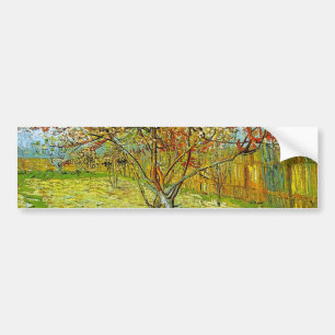 Autocollant De Voiture Pink Peach Tree in Blossom Reministion of Mauve