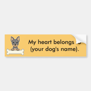Autocollant De Voiture Pinscher miniature personnalisé