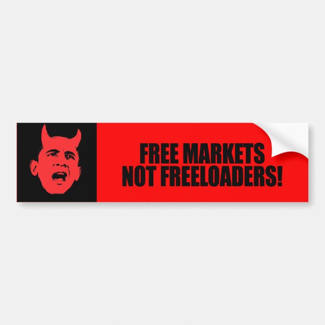 AUTOCOLLANT DE VOITURE PIQUE-ASSIETTES DES MARCHÉS LIBRES PAS (Devant)