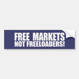 Autocollant De Voiture PIQUE-ASSIETTES T Bumpersticker des MARCHÉS LIBRE
