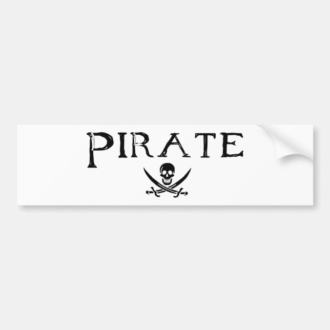 Autocollant De Voiture Pirate (Devant)
