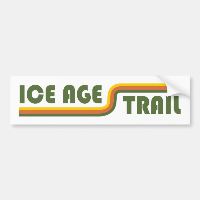Autocollant De Voiture Piste glaciaire (Devant)