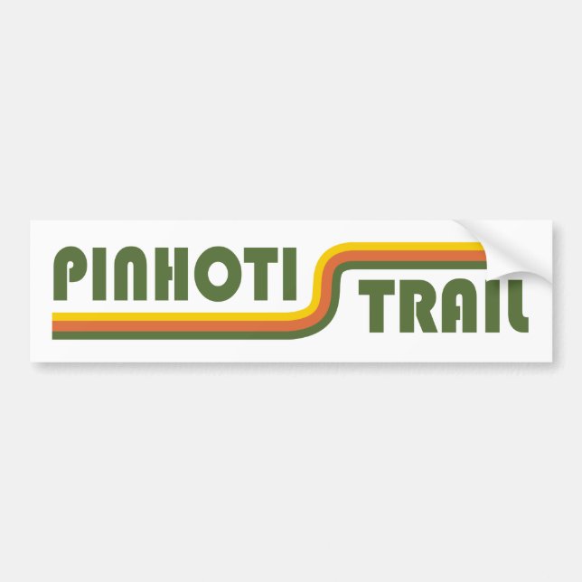 Autocollant De Voiture Piste Pinhoti Alabama Géorgie (Devant)