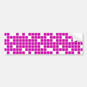 Autocollant De Voiture Pixels roses