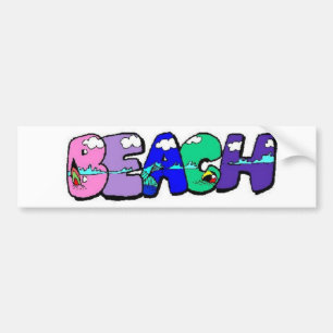 Autocollant De Voiture Plage