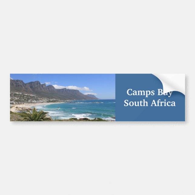 Autocollant De Voiture Plage de baie de camps, Afrique du Sud (Devant)