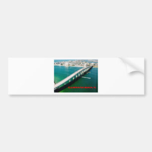 AUTOCOLLANT DE VOITURE PLAGE LA FLORIDE DE CLEARWATER