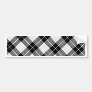 Autocollant De Voiture Plaid noir et blanc